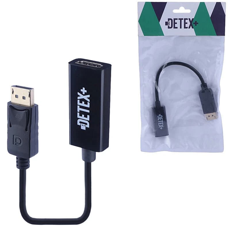 تبدیل DisplayPort نری به HDMI مادگی دیتکس پلاس (+Detex) — تصویر ۲