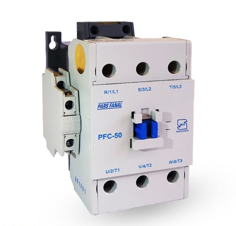 کنتاکتور 75 آمپر پارس فانال،بوبین 220 AC،مدل PFC-75 — تصویر ۲