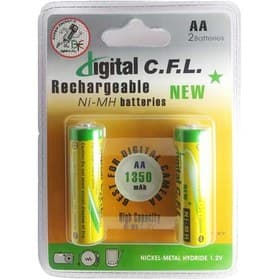 باتری قلمی شارژی Digital C.F.L ظرفیت 1350 میلیآمپر | باتری AA قابل شارژ