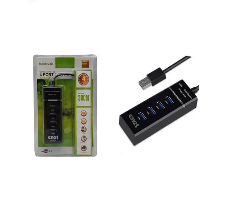 هاب ۴ پورت USB2.0 کابل ۳۰ سانتی