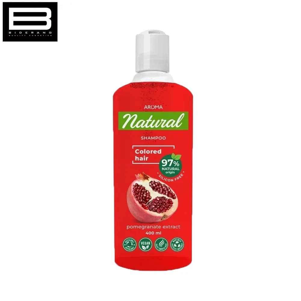 شامپو موی رنگ شده آروما حاوی عصاره انار حجم 400ml