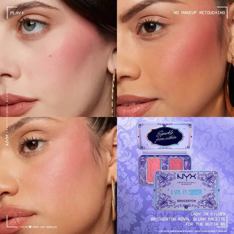 پلت رژگونه رویال بریجرتون نیکس NYX Bridgerton Royal — تصویر ۴