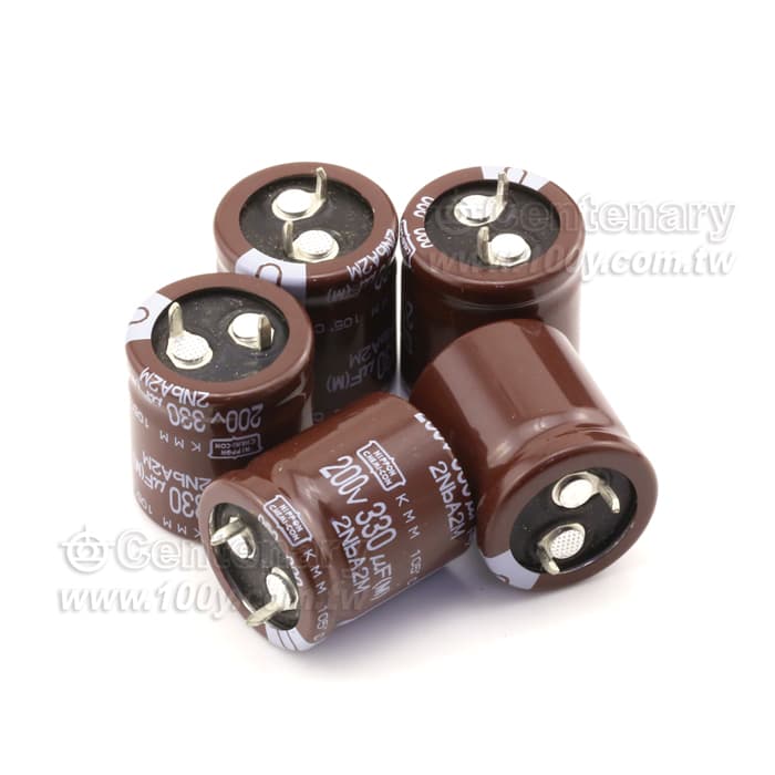 خازن الکترولیتی 330UF 200V برند CHA (رفرششده) — تصویر ۴