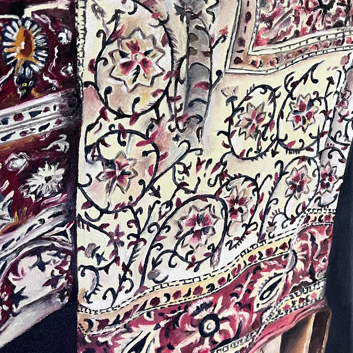 تابلو نقاشی رنگ روغن دستان هنرمند — تصویر ۲