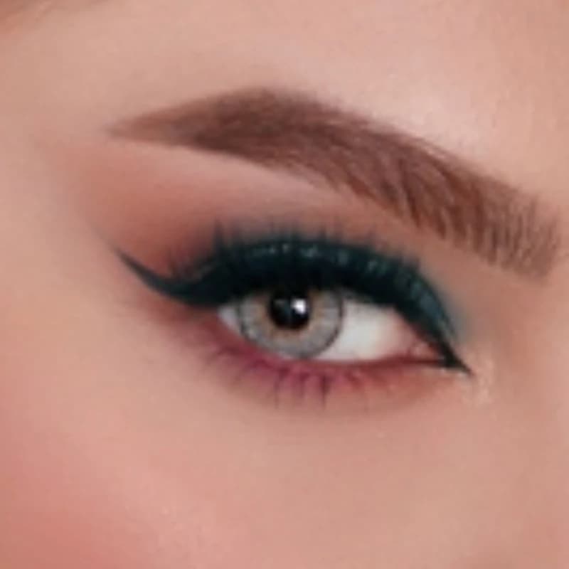 لنز آیس کالر سالانه (طوسی سبز دوردار) سری لاکچری Ice color Luxury alovera — تصویر ۲