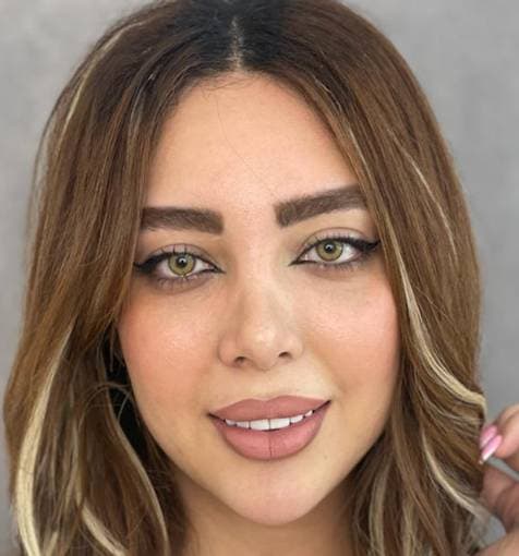لنز آیس کالر سالانه عسلی ته مایه سبز دور دار از سری لاکچری Ice Color Luxury virginia