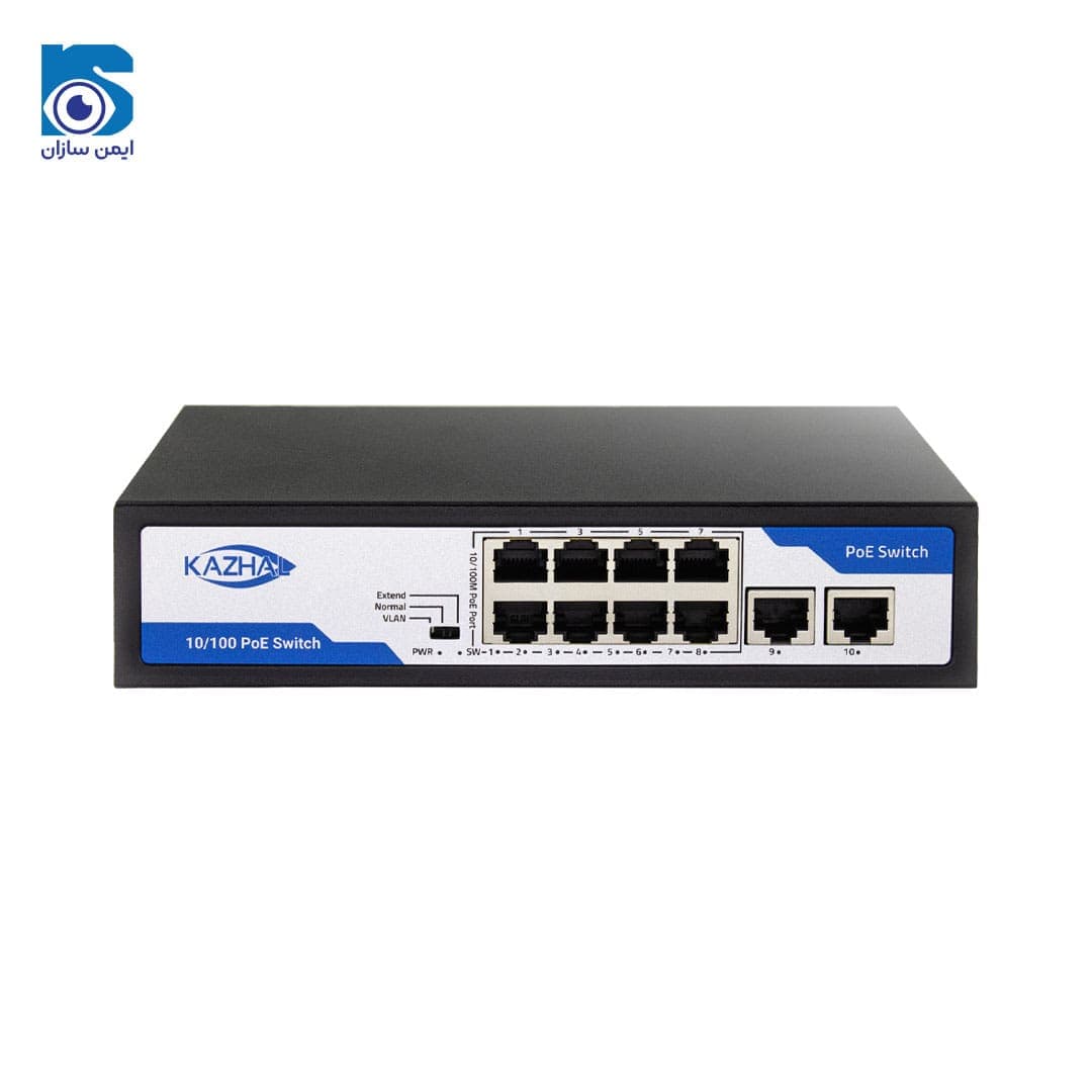 سوئیچ PoE کژال KAZHAL KNS-P82F-E1