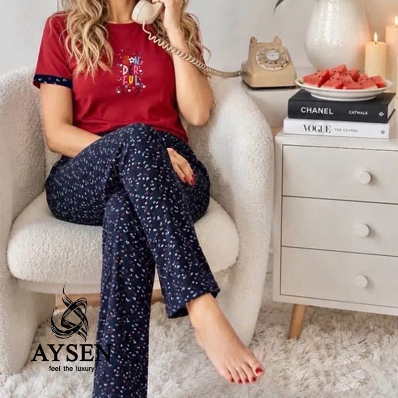 ست راحتی مکسی با شلوار اردک کد 2167 Maxi comfort set with shorts