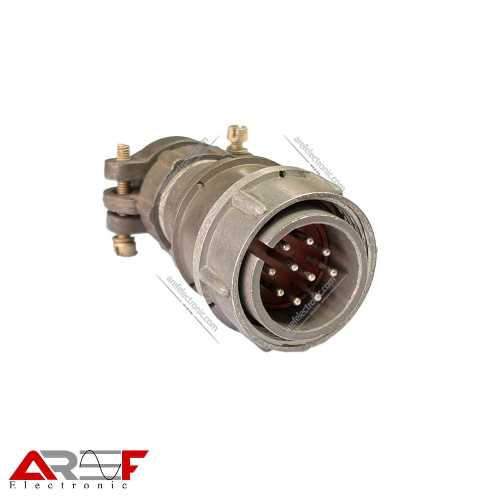 کانکتور روسی 10پین قطر 24mm نری سرکابلی با کاور — تصویر ۲