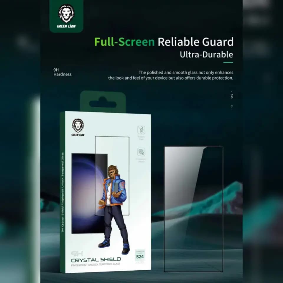 محافظ صفحه (گلس) کریستال شیلد گرین لاین S25 Ultra — تصویر ۵