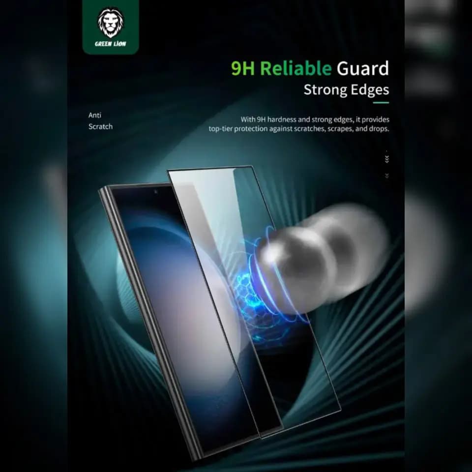 محافظ صفحه (گلس) کریستال شیلد گرین لاین S25 Ultra — تصویر ۶