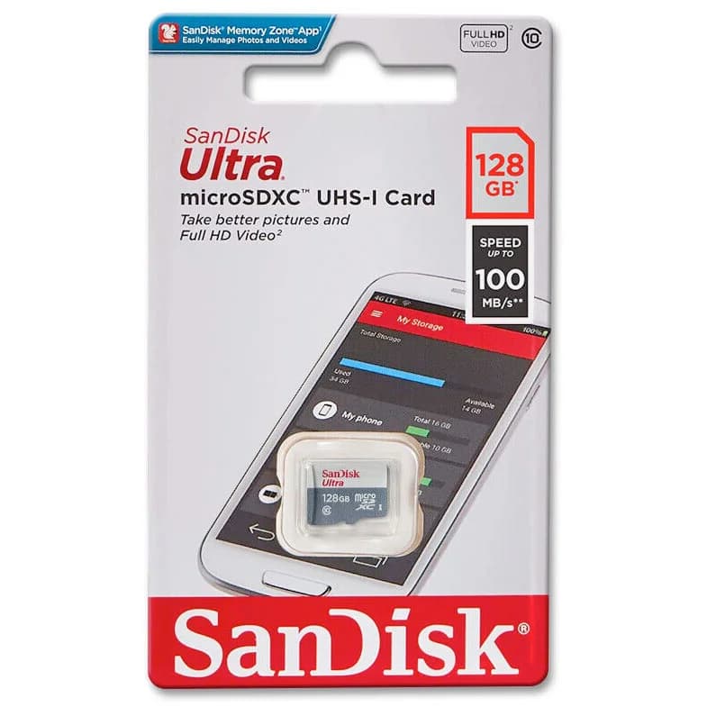 کارت حافظه SDXC سن دیسک مدل V10 سرعت 100mb/s ظرفیت 128 گیگابایت — تصویر ۳