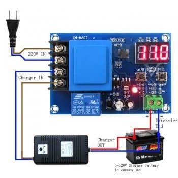 ماژول کنترل شارژ انواع باتری 3.7 تا 120 ولت مدل XH-M602 — تصویر ۲