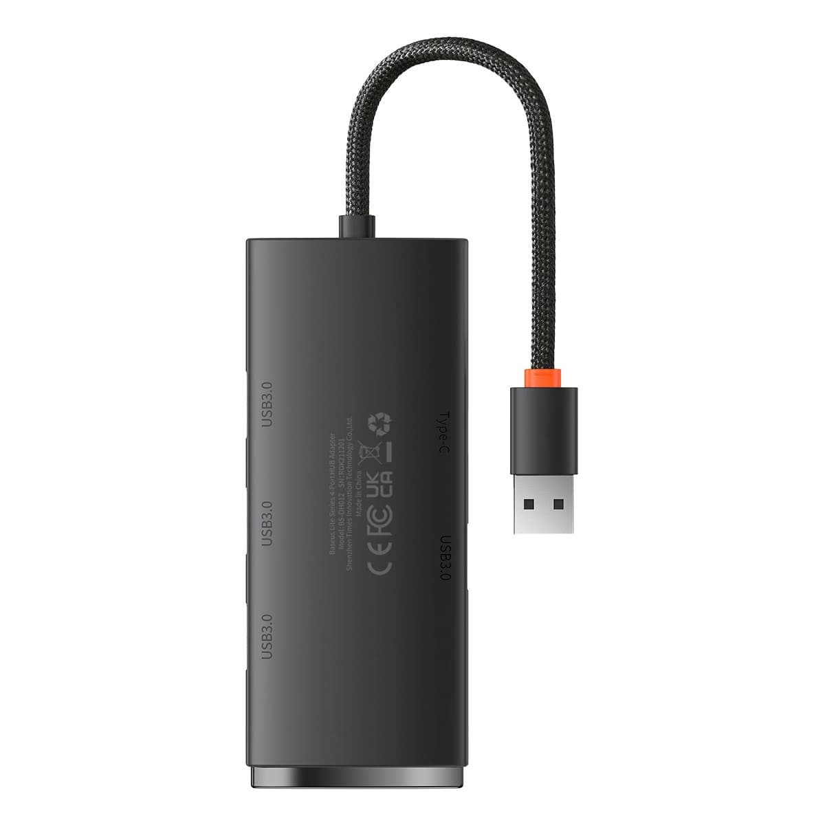 هاب 4 پورت USB 3.0 باسئوس مدل BS-OH012 اتصال با کابل USB — تصویر ۲