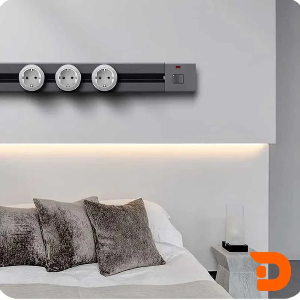 پریز توکار ریلی ملونی کد Track Socket 10070 — تصویر ۴