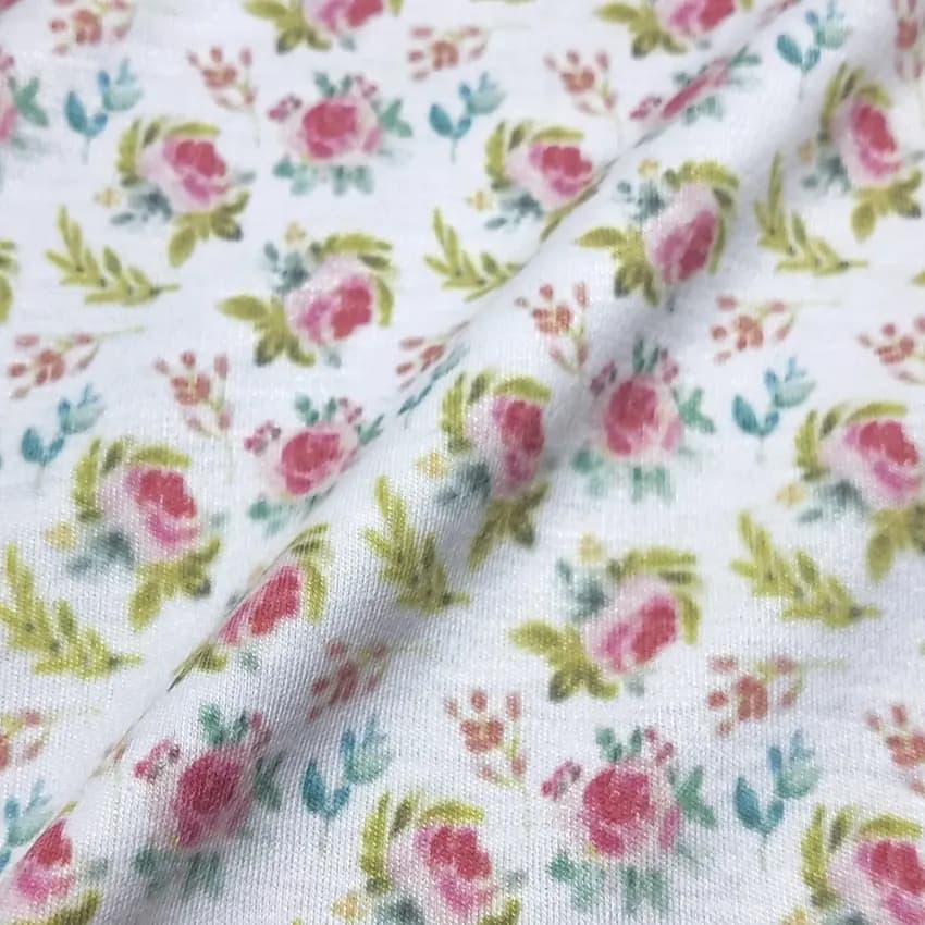 پارچه تریکو سبک گلدار ریز کلاسیک کد 4041010 — تصویر ۳