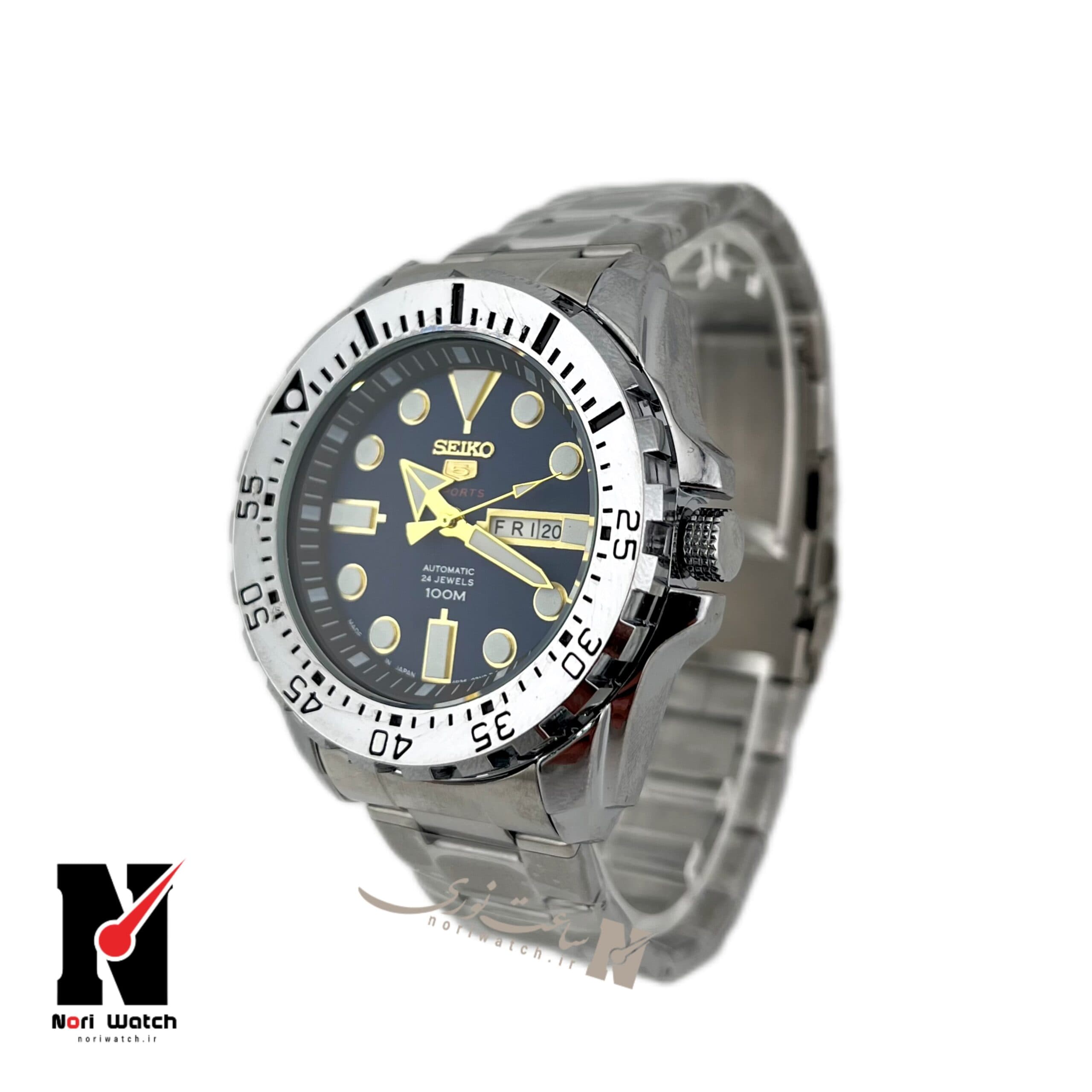 ساعت مچی مردانه سیکو ۵ صفحه ابیSEIKO — تصویر ۳