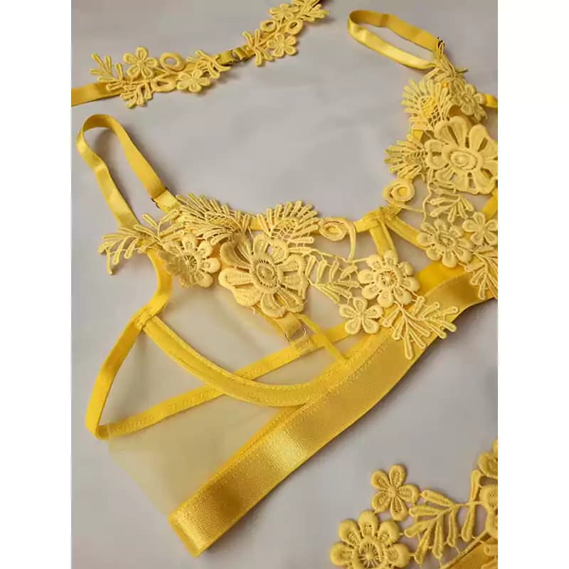 ست شورت و سوتین زنانه لاکچری Shein مدل بالکنی 52642 — تصویر ۲