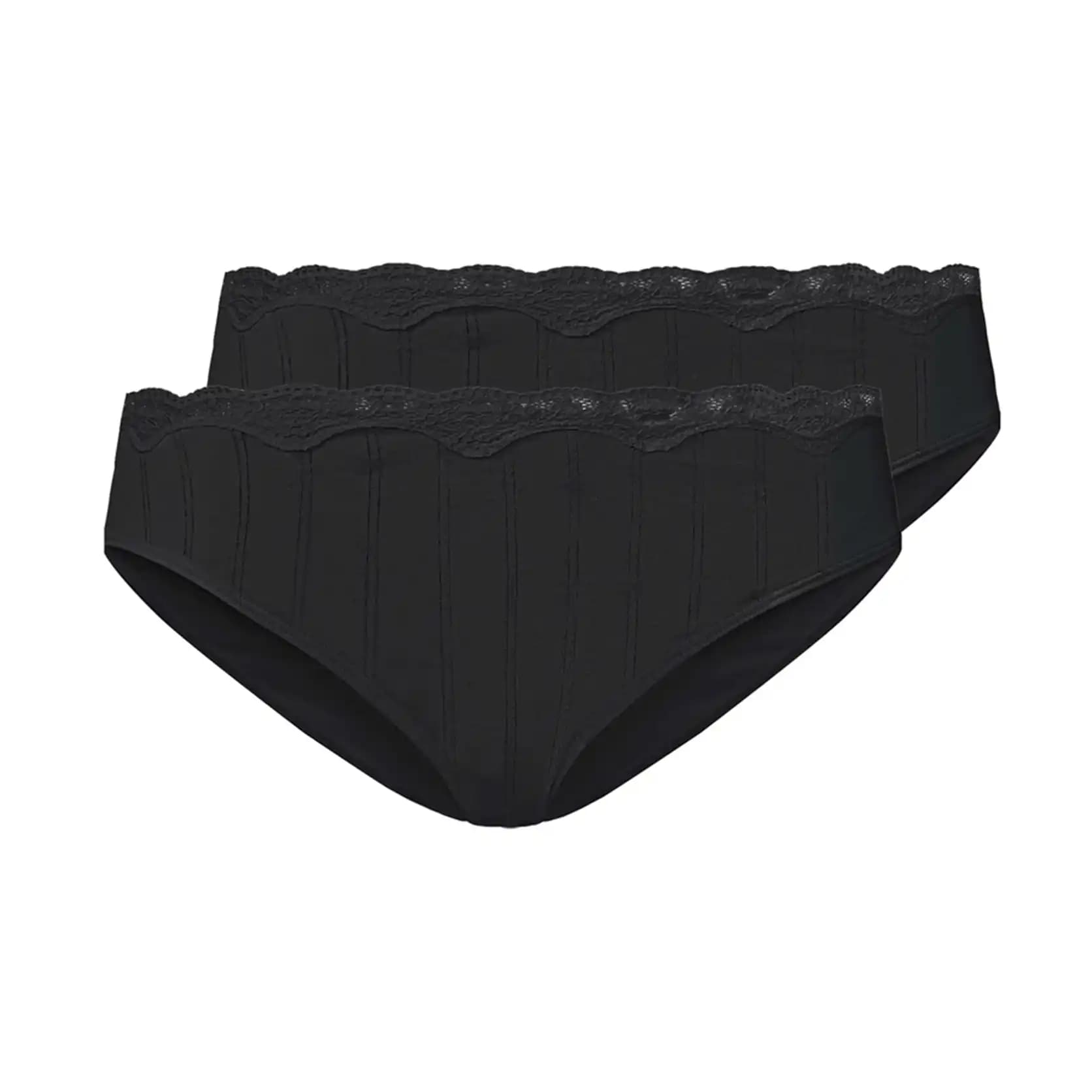 شورت نخی زنانه دانتل دار Lace Trim مدل 42719