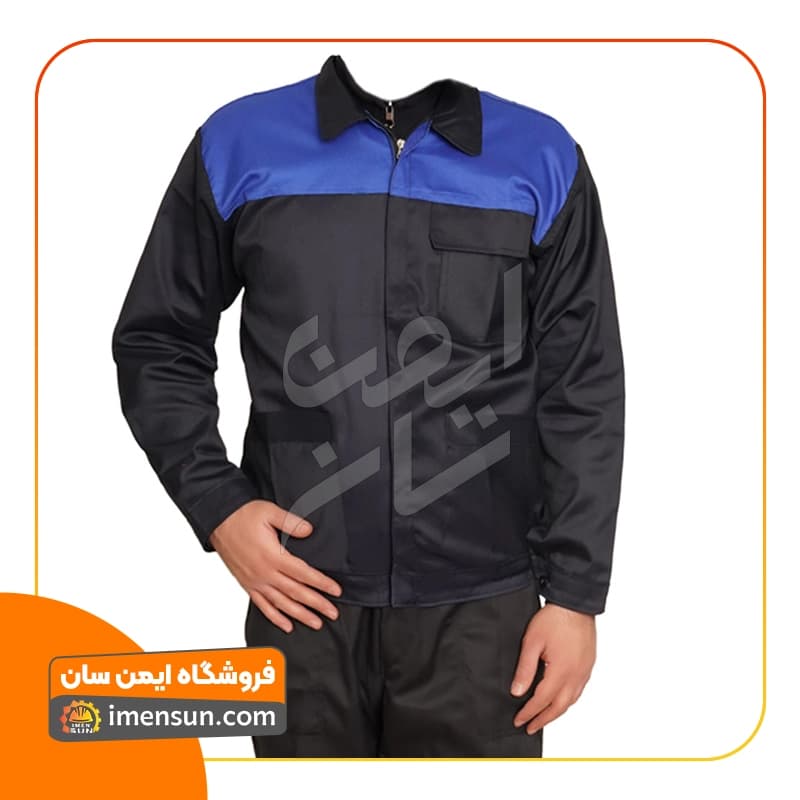 لباس کار مدل ایرانخودرویی سرمه ای ٪