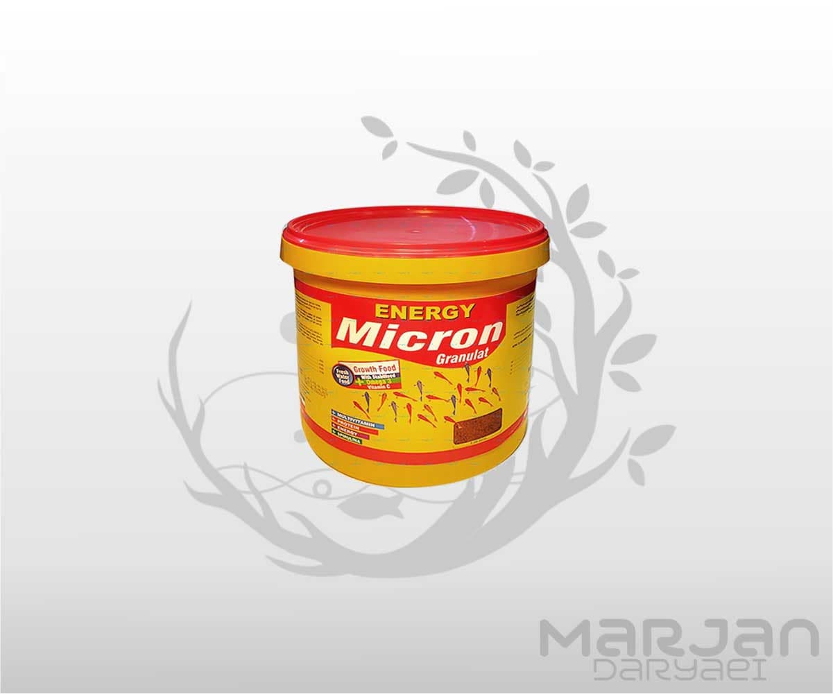 غذا ماهی گرانولی میکرون انرژی سطلی 3 کیلوگرمی
