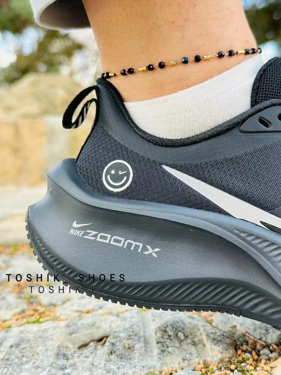کفش نایک zoom زوم ایکس لبخندی تمام مشکی زنانه — تصویر ۵