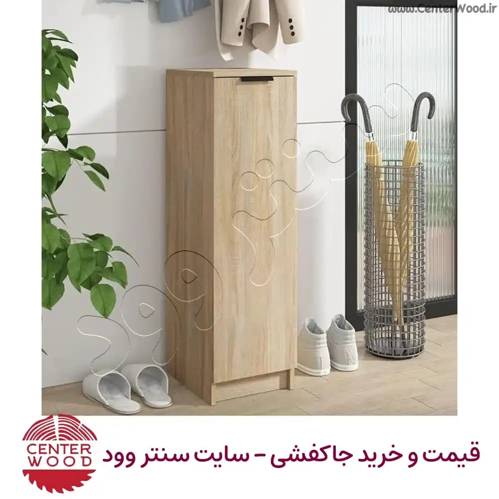 جاکفشی شش طبقه باریک درب کابینتی کد 2205 — تصویر ۳