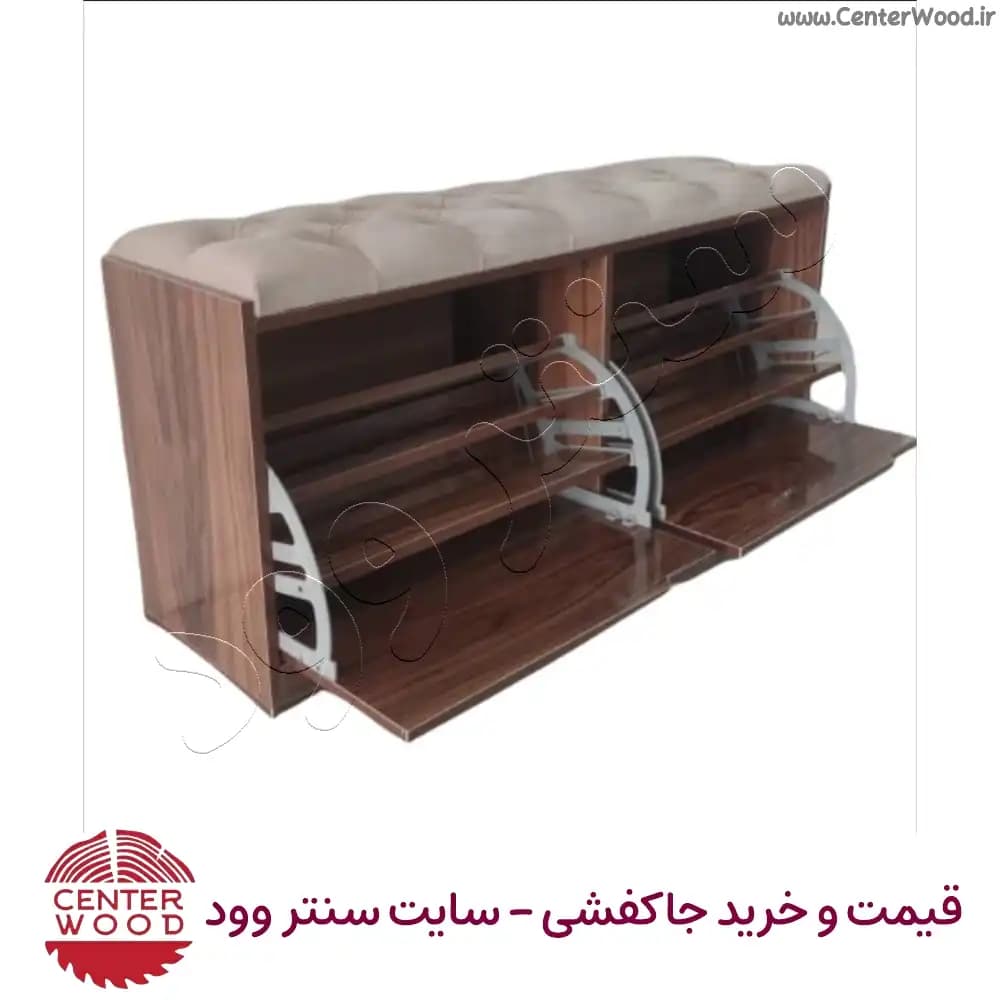جاکفشی داشبوردی نشیمن دار فرم نیمکتی دو درب کد 2257