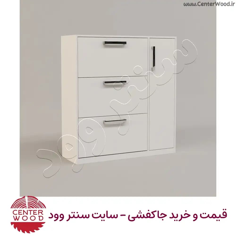 جاکفشی سه درب داشبوردی به همراه قفسه کابینتی کد 2249 — تصویر ۵