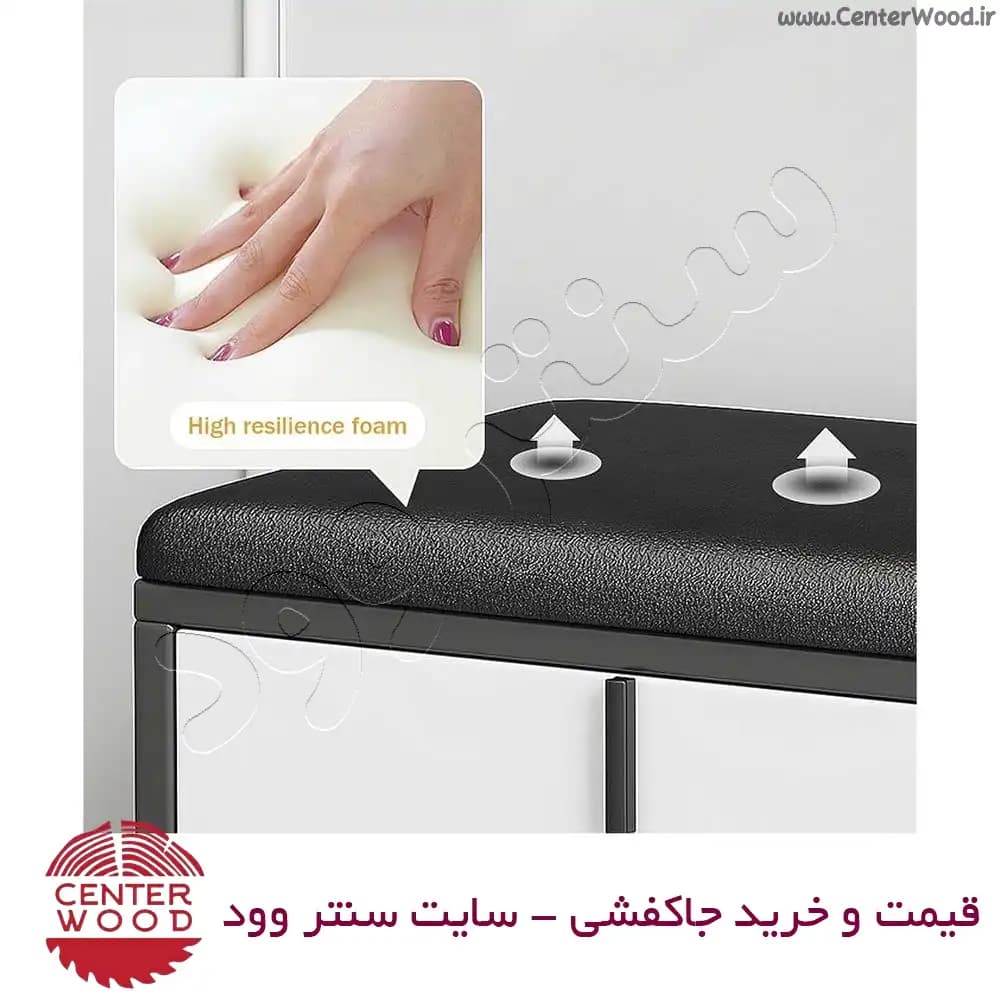 جاکفشی داشبوردی نشیمن دار نیمکتی کد 2167 — تصویر ۴