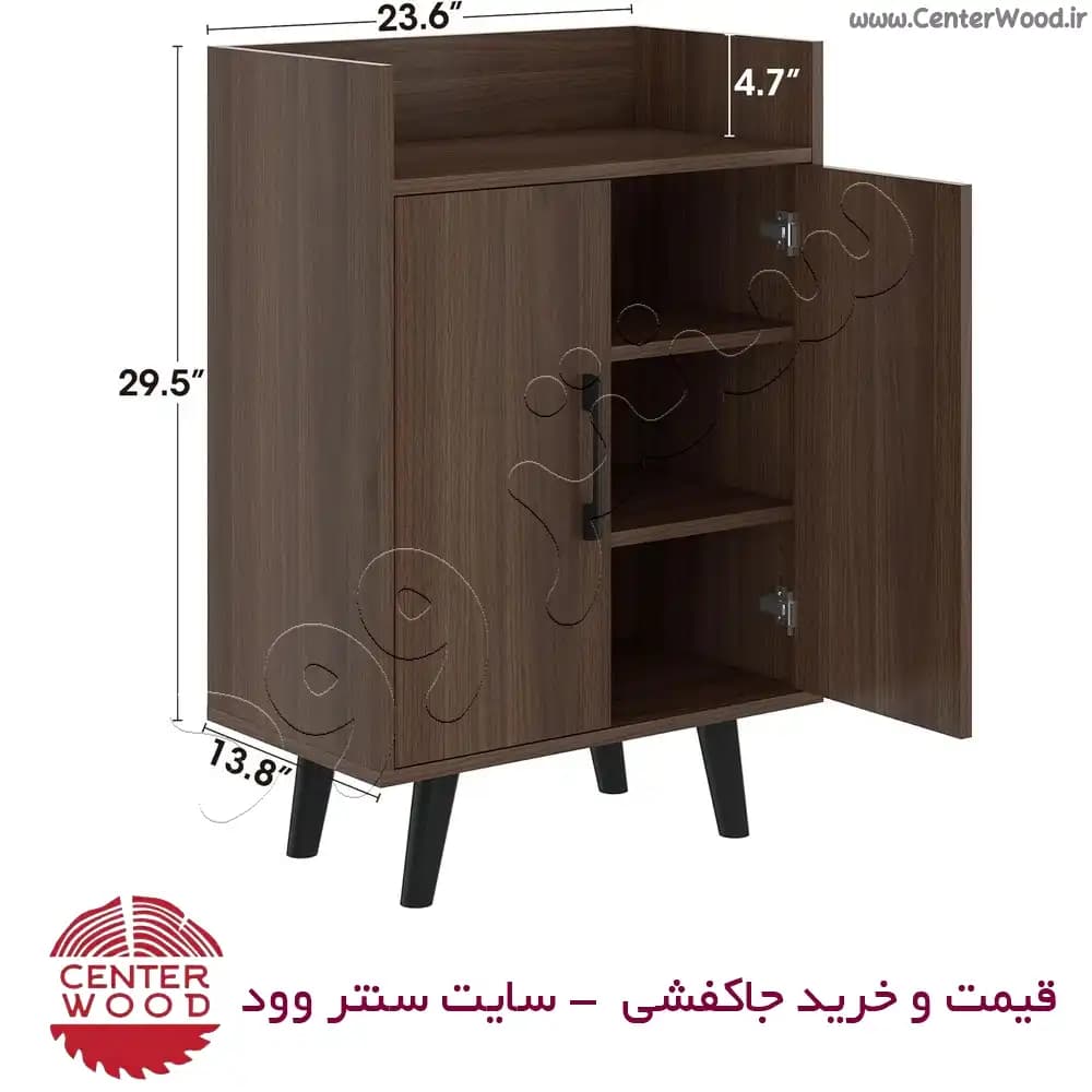 جاکفشی درب کابینتی طاقچه دار کد 036 — تصویر ۳
