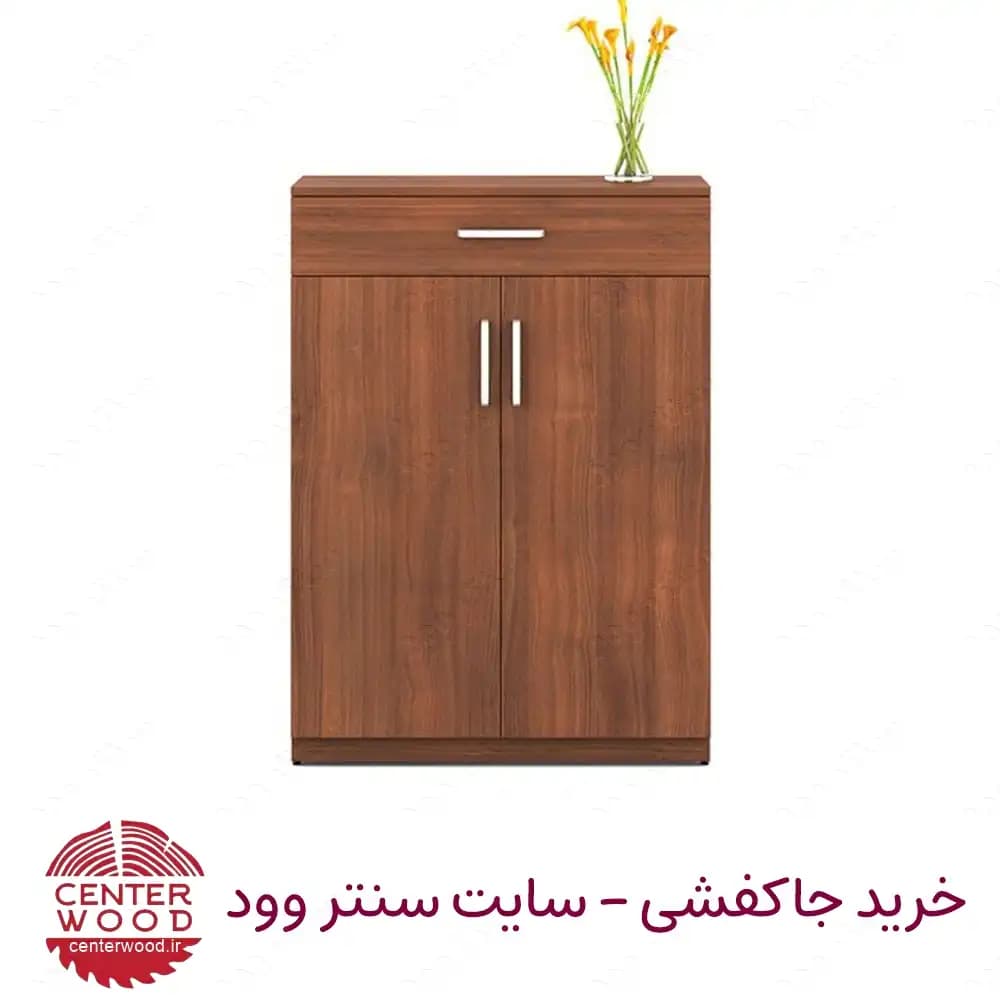 جاکفشی درب کابینتی چهار طبقه تک کشو کد 070