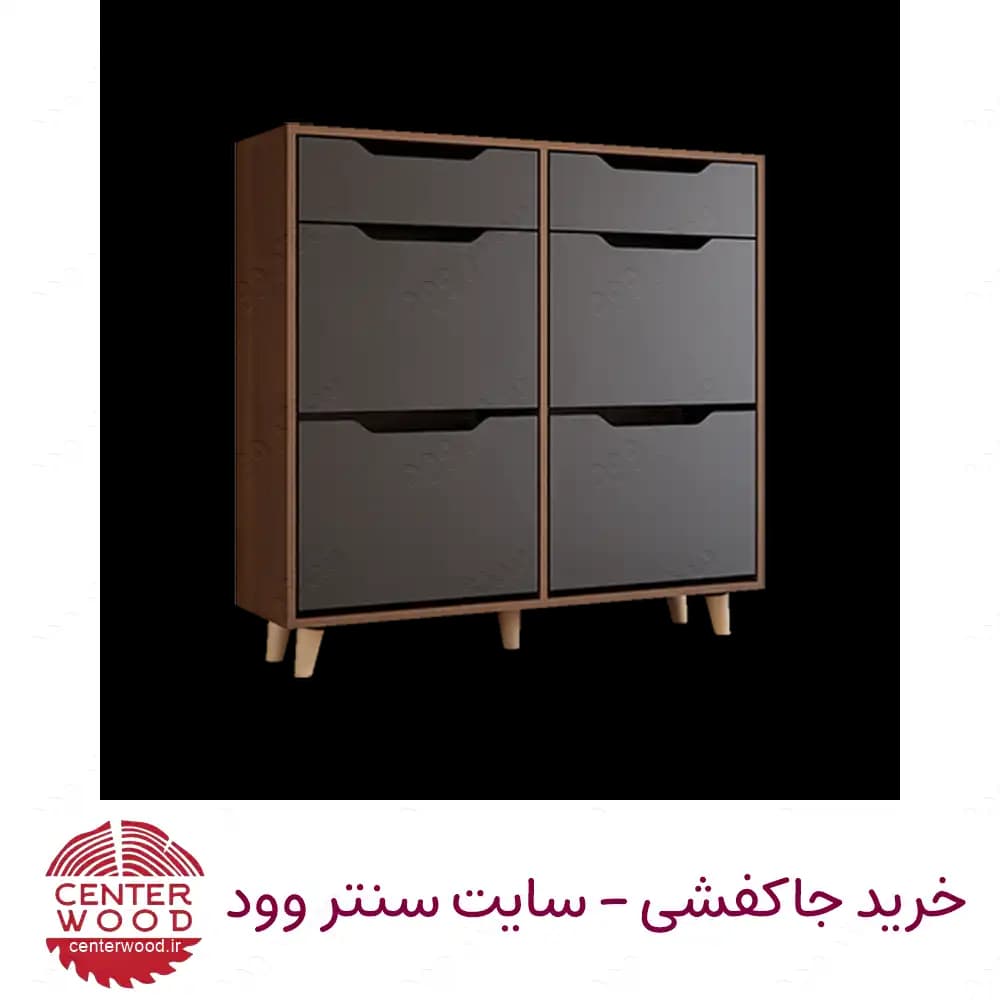 جاکفشی داشبوردی چهار درب دو کشو کد 067 — تصویر ۲