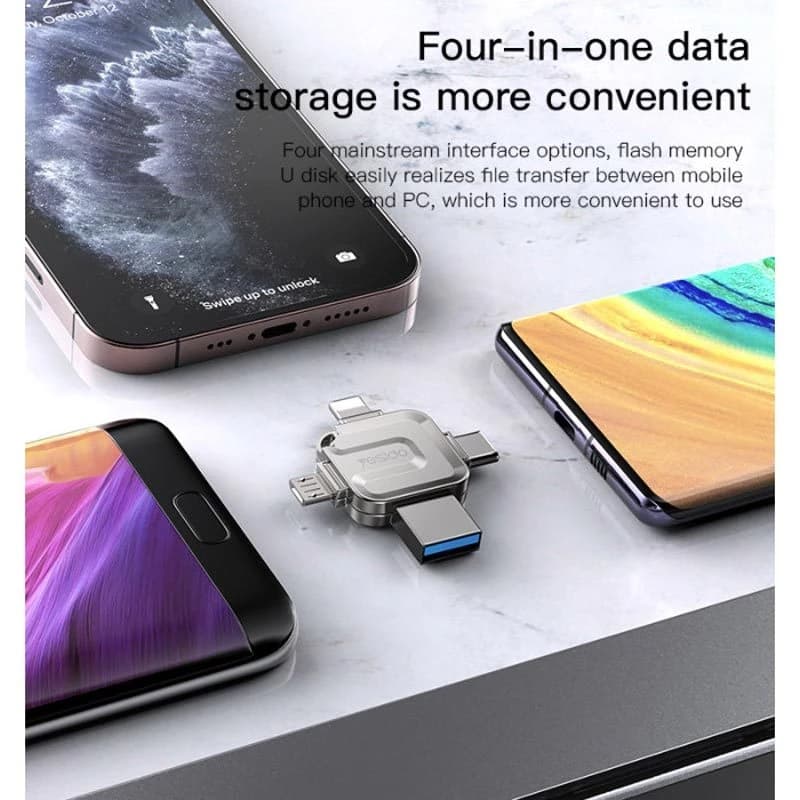 فلش 256 گیگ یسیدو FL15 Type-C / Micro USB / Lightning USB3.0 — تصویر ۲