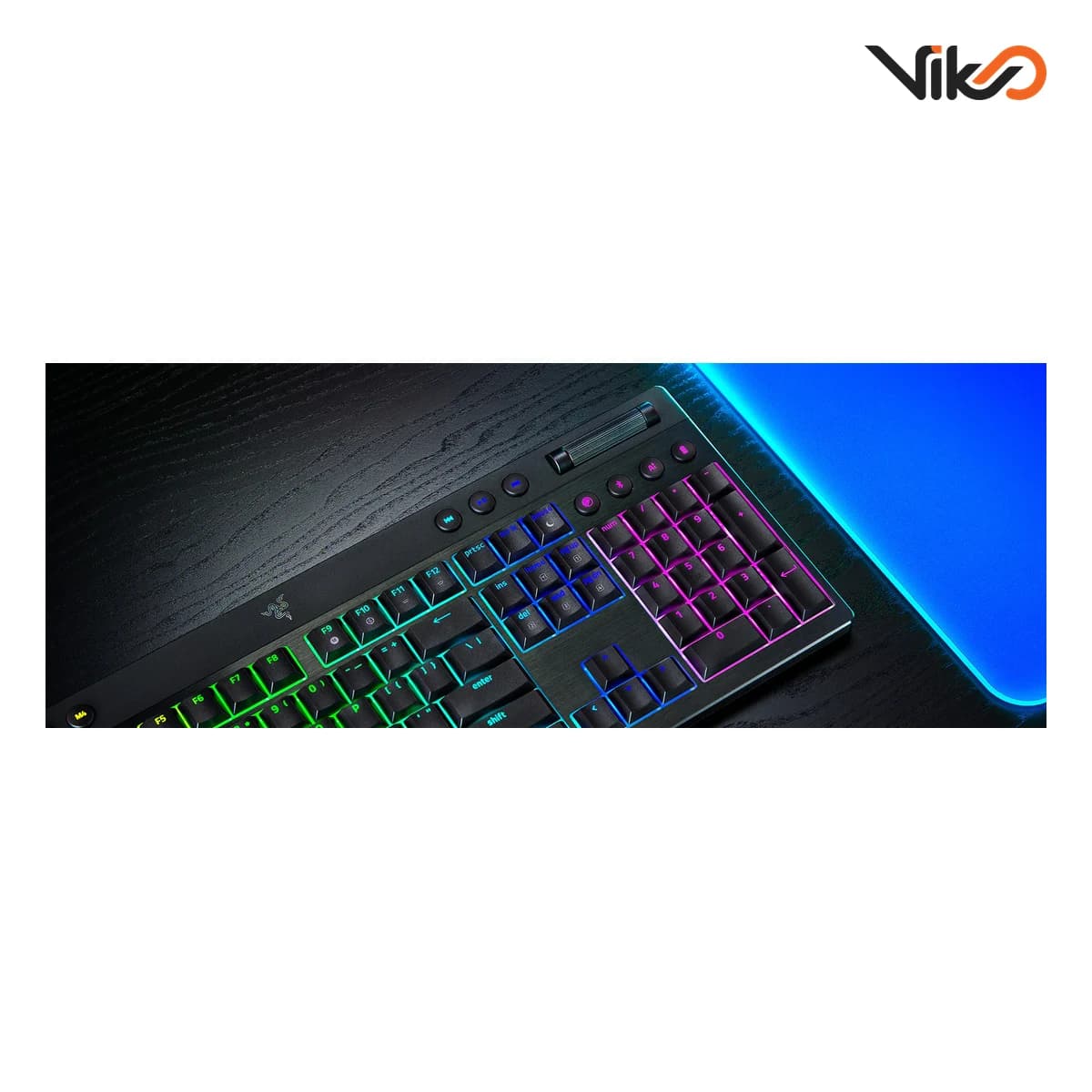 کیبورد گیمینگ ریزر مدل BLACKWIDOW V4 LOW-PROFILE HYPERSPEED – Yellow Switch — تصویر ۱۱