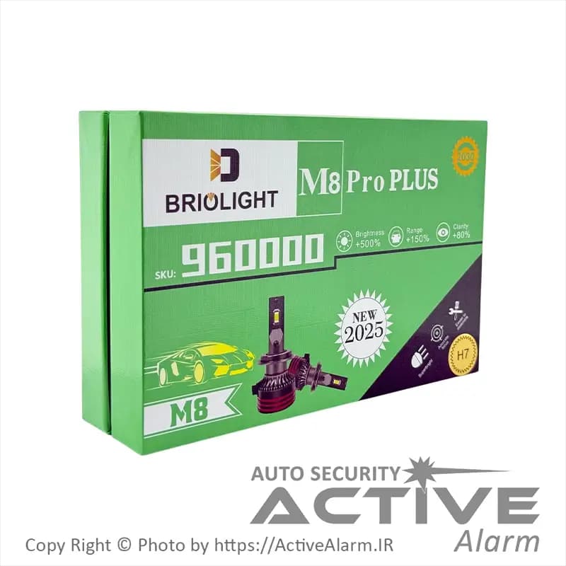 لامپ هدلایت LED بریولایت مدل M8 Pro Plus — تصویر ۲