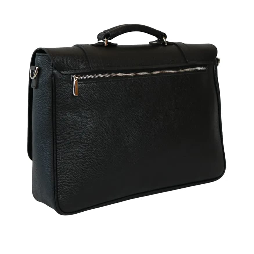 کیف اداری مردانه مشکی تمام چرم فارل کد: FMC92 — تصویر ۲