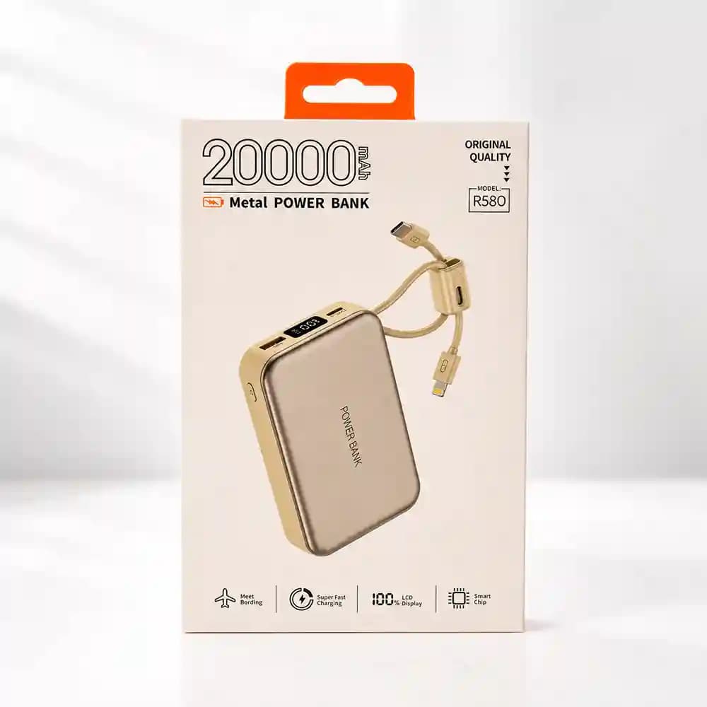 پاوربانک گجبی (Gjby) مدل R580 ظرفیت 20000میلی آمپر