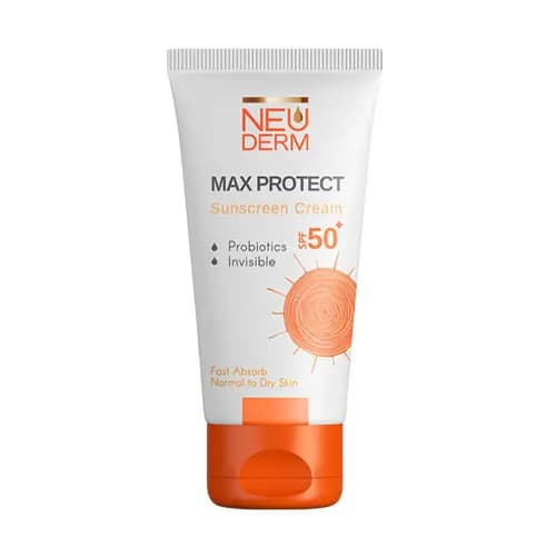 کرم ضدآفتاب مکس پروتکت SPF50 (بی رنگ) نئودرم