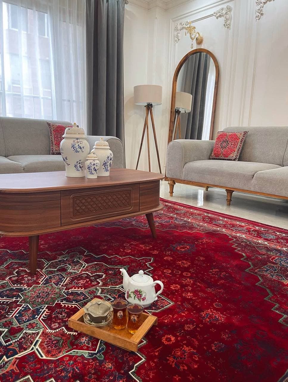 فرش هریس لاکی سبز 1200 شانه تهران — تصویر ۴