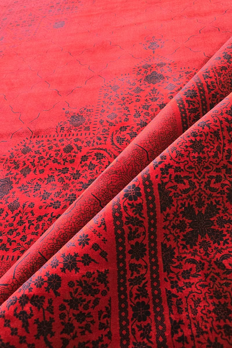 فرش سنتی لاکی 1200 شانه طرح حریر کد 12886 — تصویر ۲