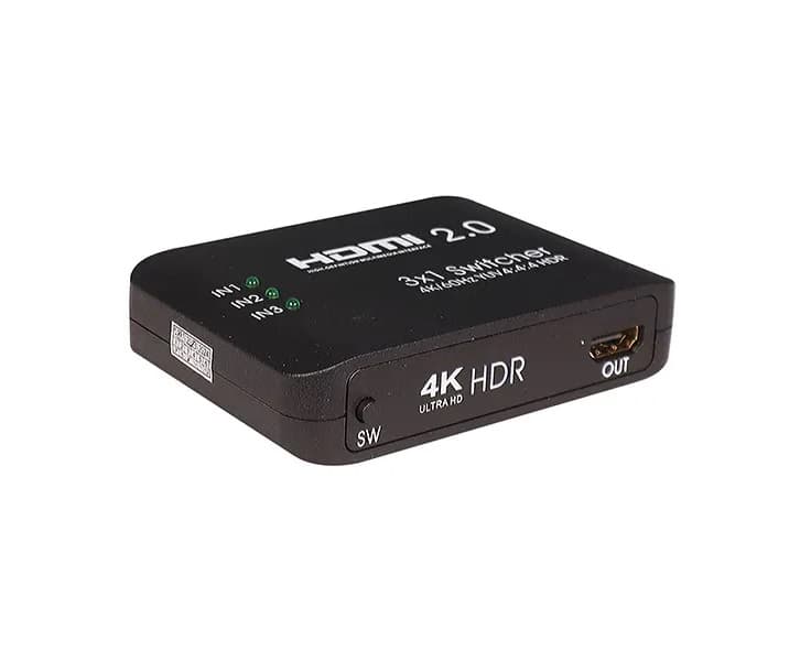 سوئیچ 3 پورت HDMI 2.0 کی نت پلاس مدل KP-SWHD2003