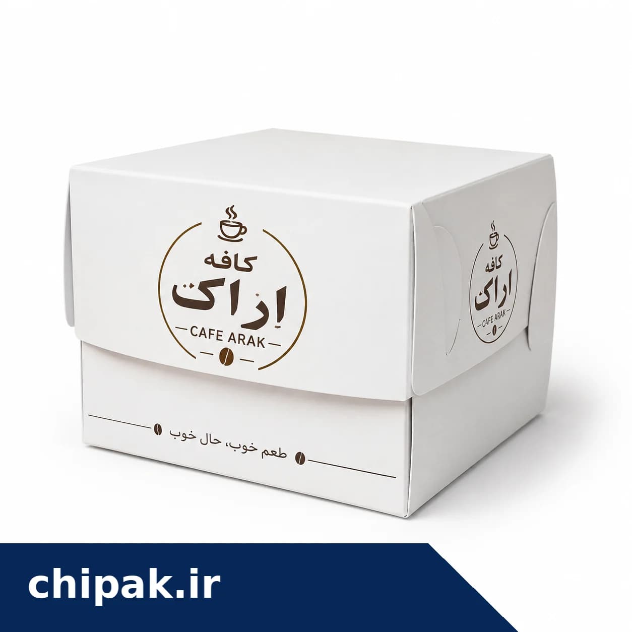 جعبه سینیشو کروسان و کاپکیک ۱۲×۱۱×۸٫۸ سانتیمتر با چاپ اختصاصی