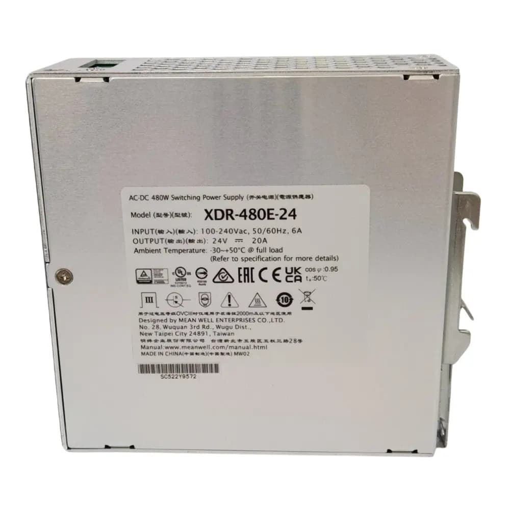 منبع تغذیه 24 ولت 20 آمپر XDR-480E-24 — تصویر ۴