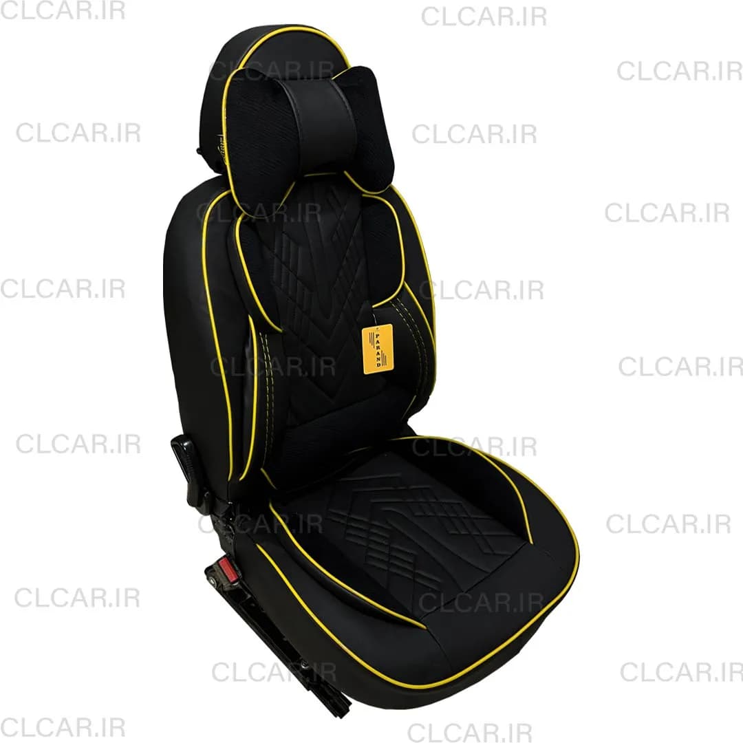 روکش صندلی طرح کینگ چرم و مخمل (سفارشی) مناسب رنو ال 90 کد (L90-KNG) — تصویر ۵