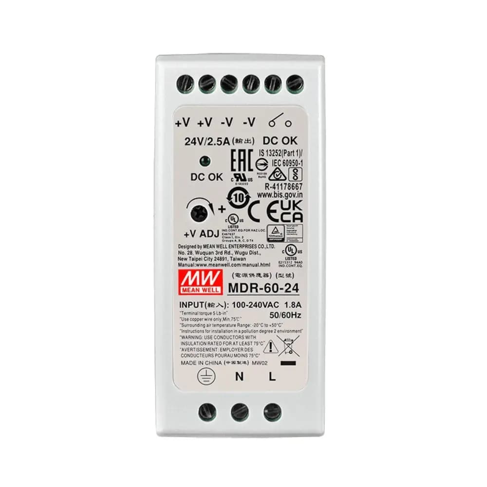 منبع تغذیه ریلی MDR-60 — تصویر ۳
