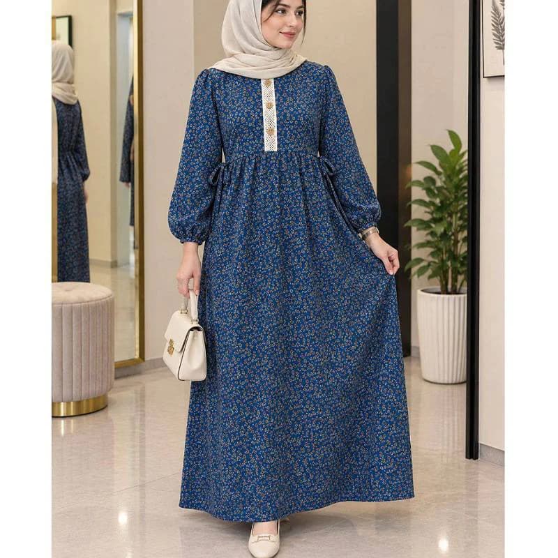 پیراهن ساحلی نخی گلدارزنانه وارداتی _کد29887