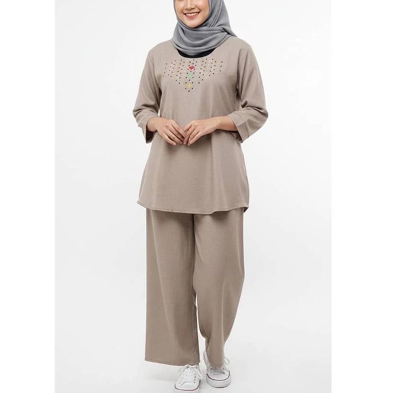 ست بیرونی بلوزشلوار صوفیاگلدوزی زنانه /کد29841(تخفیف ویژه) — تصویر ۸