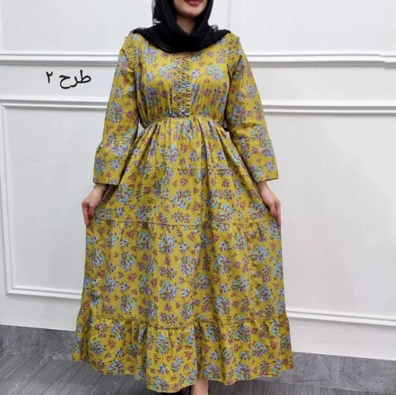استایل لاکچری باپیراهن ساحلی عروسکی نخی هندی زنانه/کد29733 — تصویر ۳