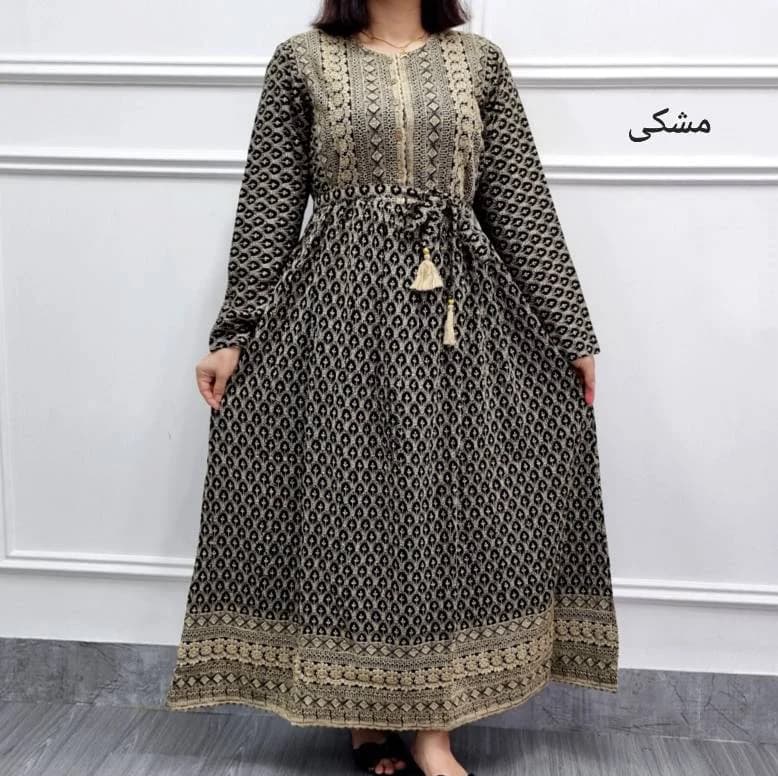 پیراهن ساحلی مجلسی خامه دوزی(اورجینال) هندی/کد29881 (تخفیف ویژه)